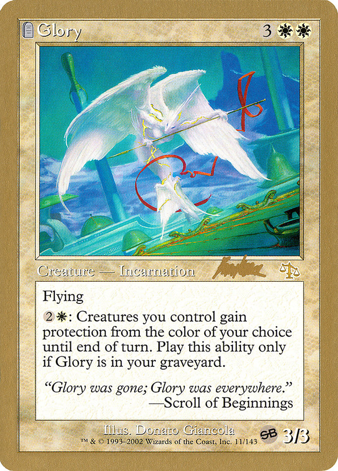 Glory (Brian Kibler) (SB) [World Championship Decks 2002] | Good Games Cannington