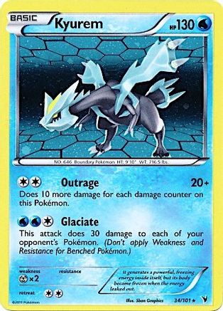 Kyurem (34/101) (Cosmos Holo) [Black & White: Noble Victories] | Good Games Cannington