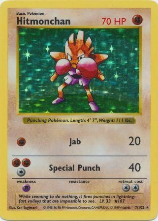 Hitmonchan (7/102) [Base Set Shadowless Unlimited] | Good Games Cannington