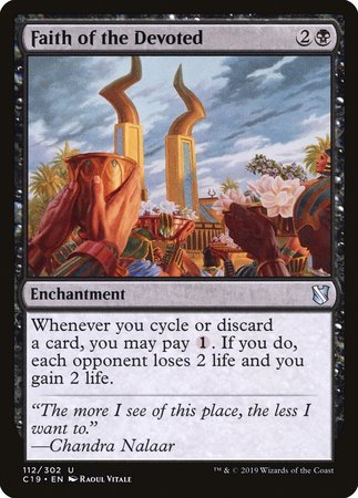 Faith of the Devoted [Commander 2019] | Good Games Cannington