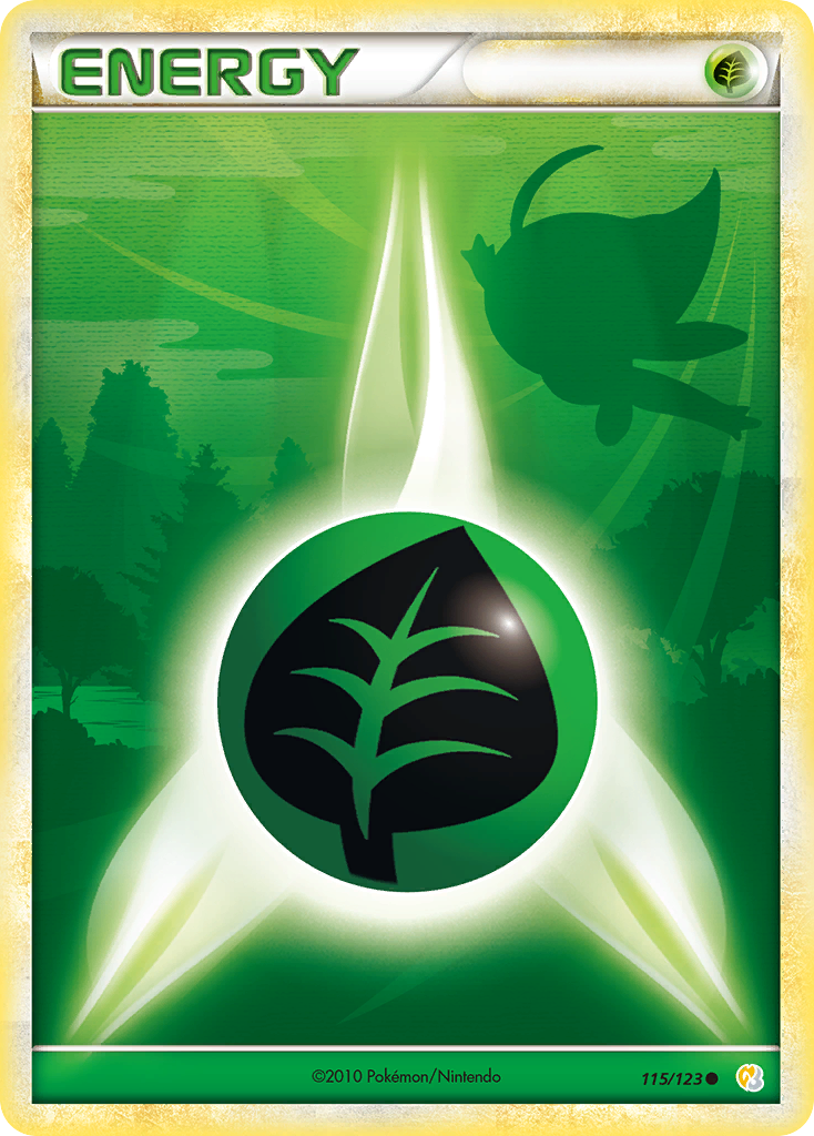 Grass Energy (115/123) [HeartGold & SoulSilver: Base Set] | Good Games Cannington