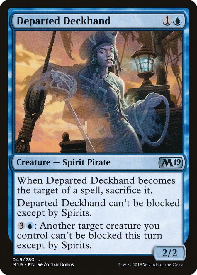 Departed Deckhand [Core Set 2019] | Good Games Cannington