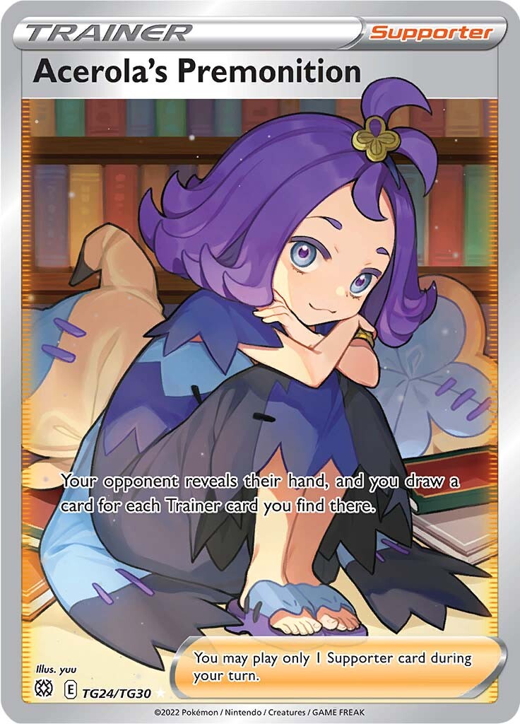 Acerola's Premonition (TG24/TG30) [Sword & Shield: Brilliant Stars] | Good Games Cannington