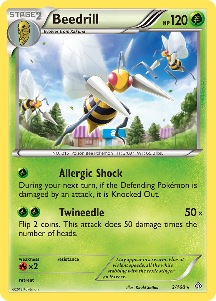 Beedrill (3/160) [XY: Primal Clash] | Good Games Cannington