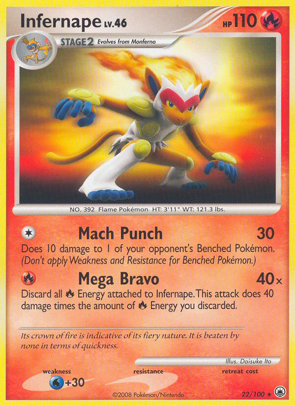 Infernape (22/100) [Diamond & Pearl: Majestic Dawn] | Good Games Cannington