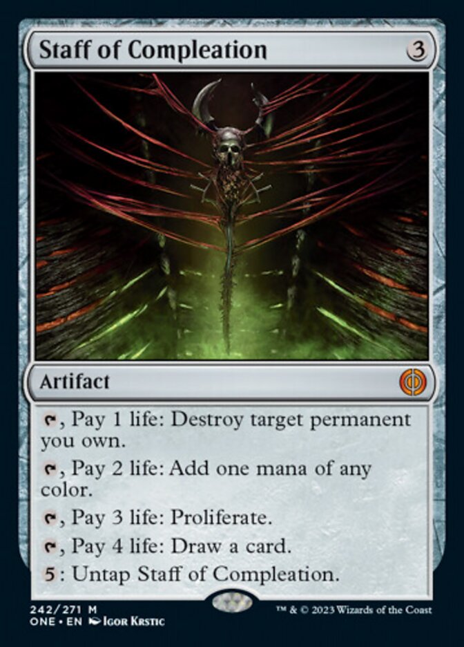 Staff of Compleation [Phyrexia: All Will Be One] | Good Games Cannington