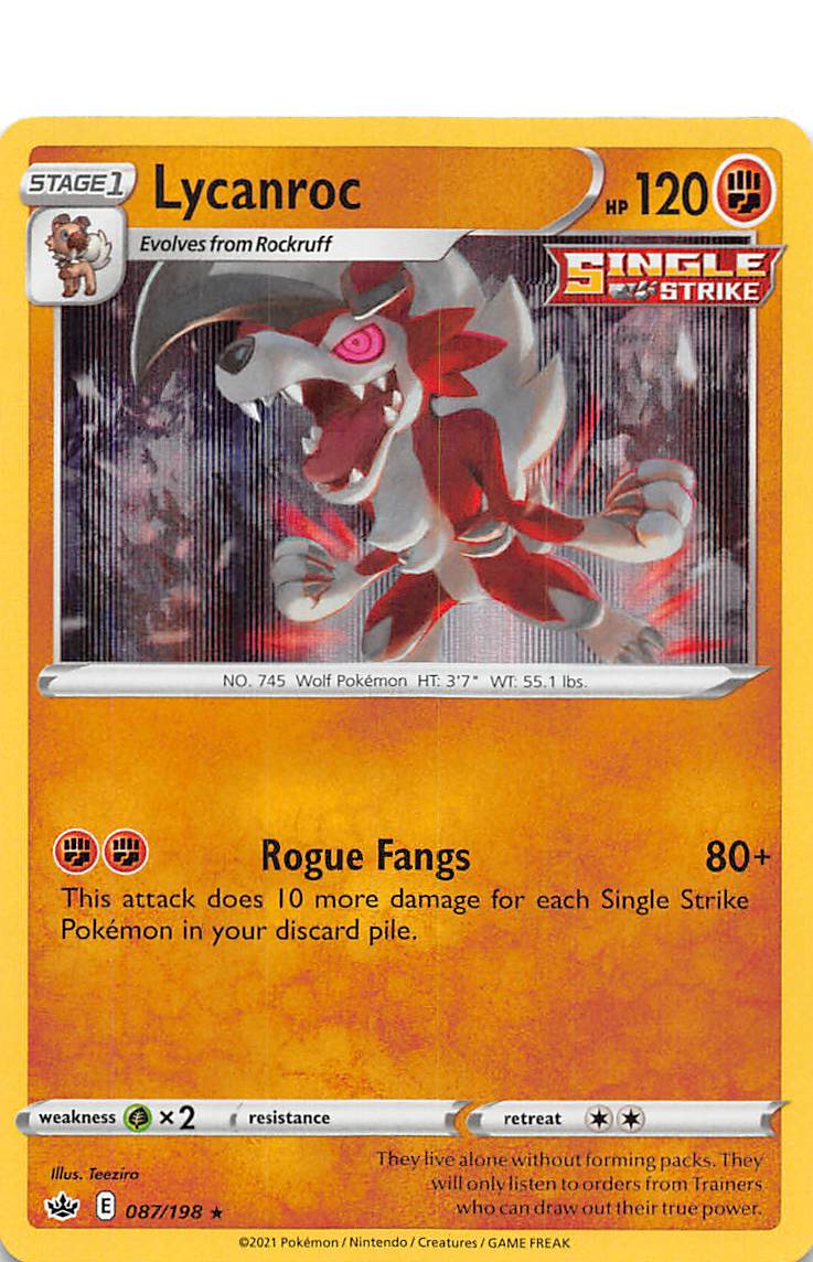 Lycanroc (087/198) [Sword & Shield: Chilling Reign] | Good Games Cannington