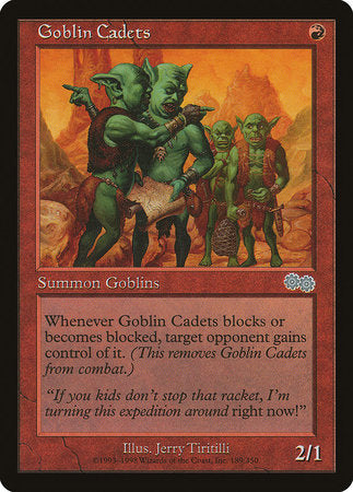 Goblin Cadets [Urza's Saga] | Good Games Cannington