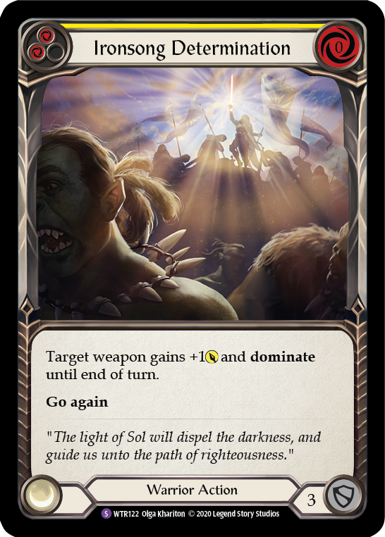 Ironsong Determination [U-WTR122] (Welcome to Rathe Unlimited)  Unlimited Rainbow Foil | Good Games Cannington