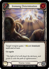 Ironsong Determination [U-WTR122] (Welcome to Rathe Unlimited)  Unlimited Rainbow Foil | Good Games Cannington