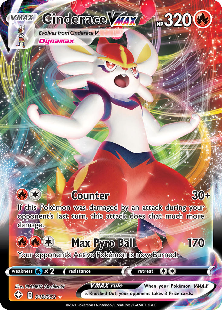 Cinderace VMAX (019/072) [Sword & Shield: Shining Fates] | Good Games Cannington