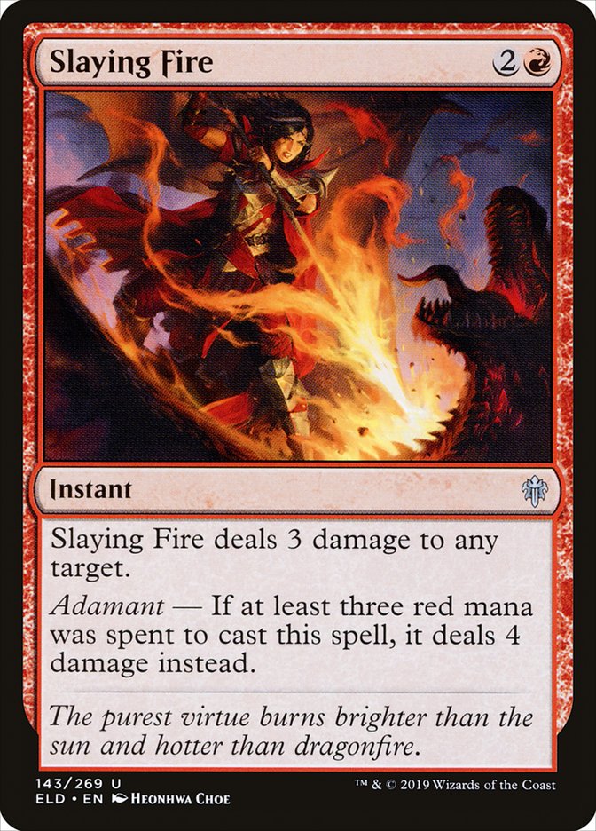 Slaying Fire [Throne of Eldraine] | Good Games Cannington