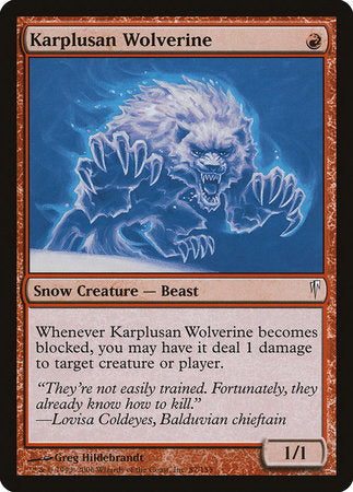Karplusan Wolverine [Coldsnap] | Good Games Cannington