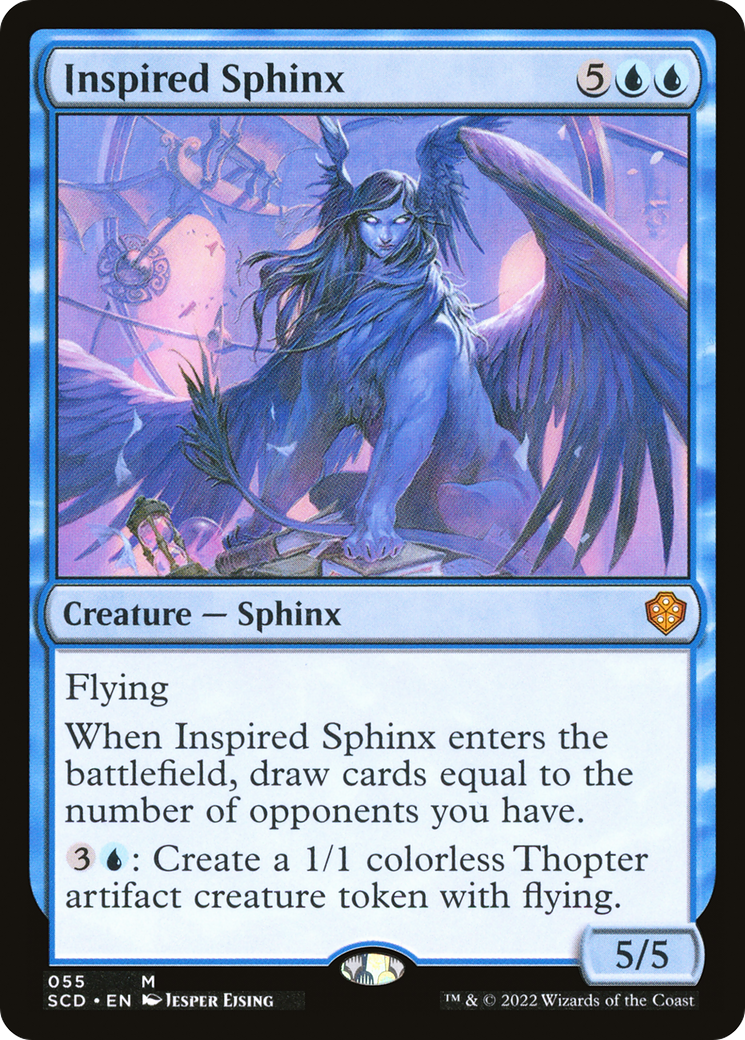 Inspired Sphinx [Starter Commander Decks] | Good Games Cannington