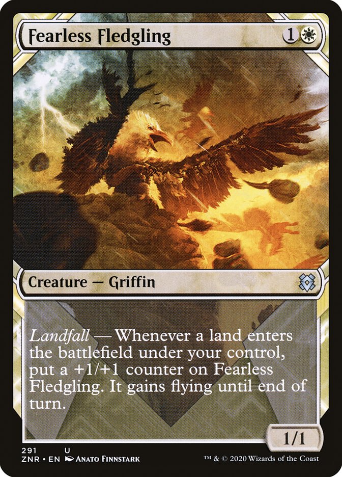 Fearless Fledgling (Showcase) [Zendikar Rising] | Good Games Cannington