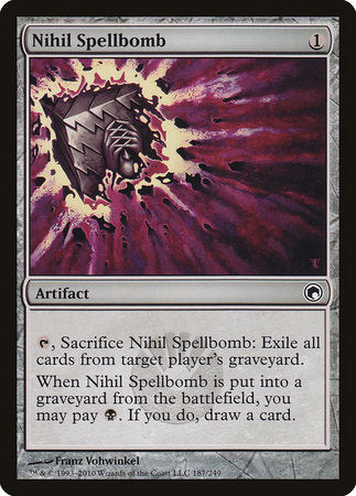 Nihil Spellbomb [Scars of Mirrodin] | Good Games Cannington