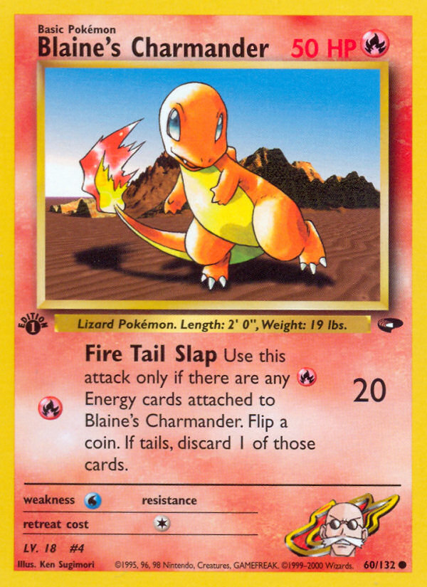 Blaine's Charmander (60/132) [Gym Challenge 1st Edition] | Good Games Cannington