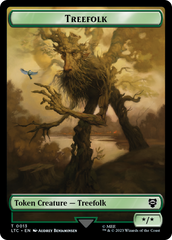 Beast // Treefolk Double Sided Token [The Lord of the Rings: Tales of Middle-Earth Commander Tokens] | Good Games Cannington