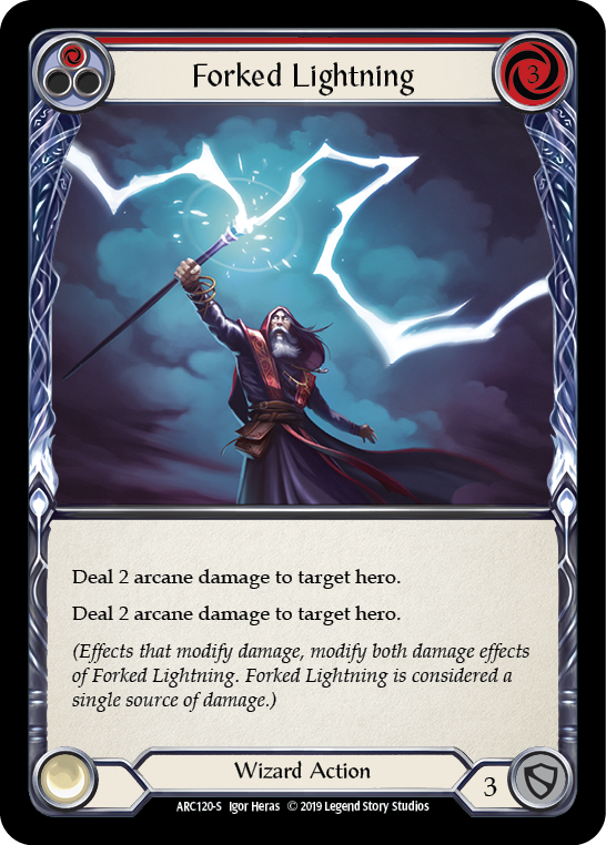 Forked Lightning [ARC120-S] 1st Edition Normal | Good Games Cannington