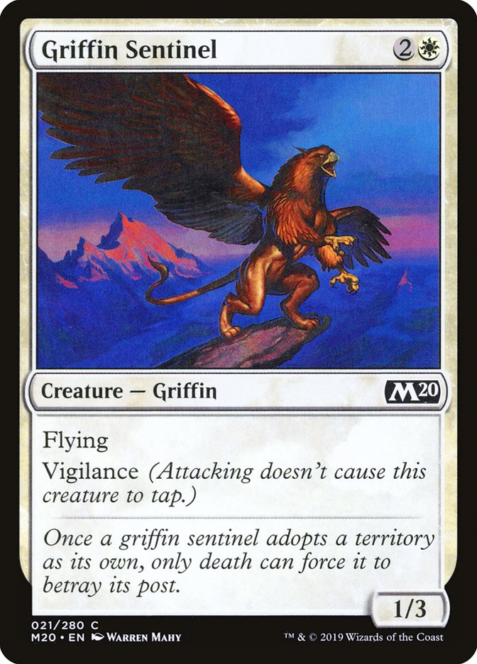 Griffin Sentinel [Core Set 2020] | Good Games Cannington