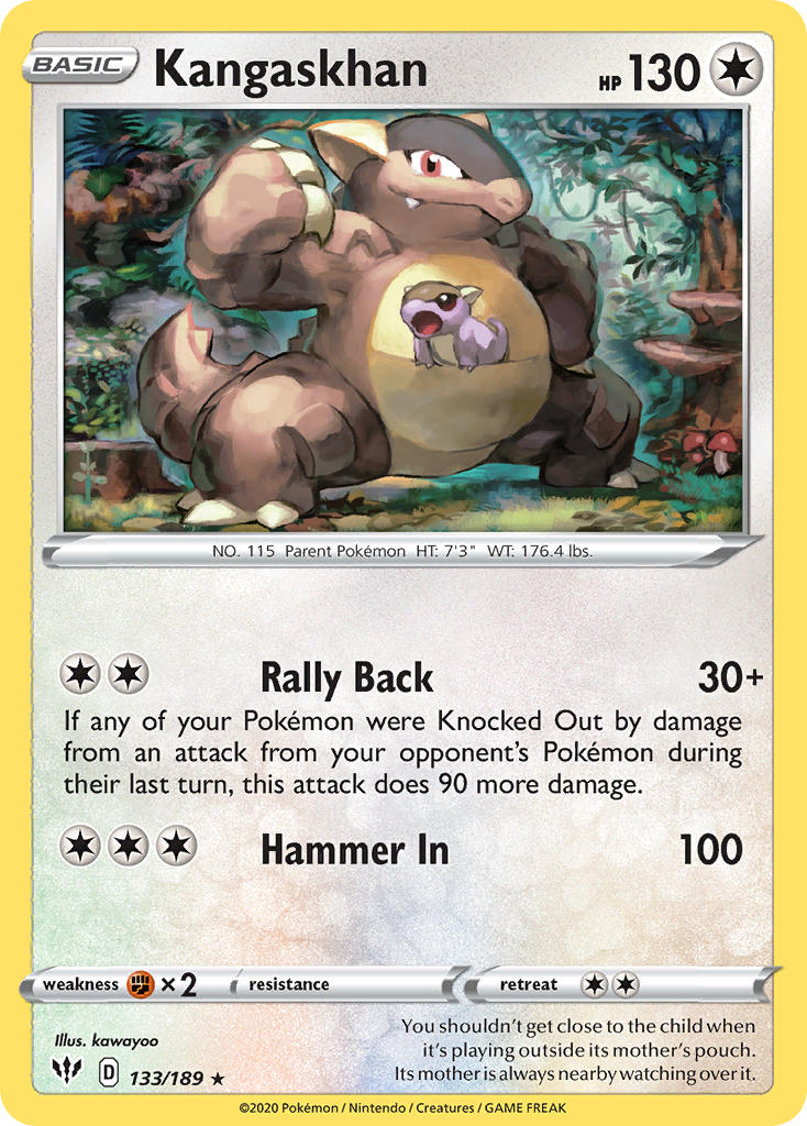 Kangaskhan (133/189) (Theme Deck Exclusive) [Sword & Shield: Darkness Ablaze] | Good Games Cannington