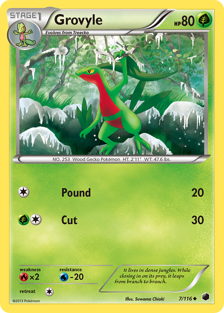 Grovyle (7/116) [Black & White: Plasma Freeze] | Good Games Cannington