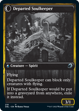 Devoted Grafkeeper // Departed Soulkeeper [Innistrad: Double Feature] | Good Games Cannington
