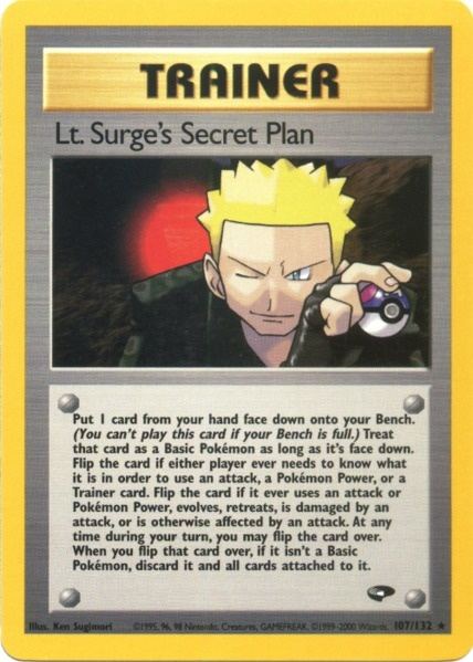 Lt. Surge's Secret Plan (107/132) [Gym Challenge Unlimited] | Good Games Cannington