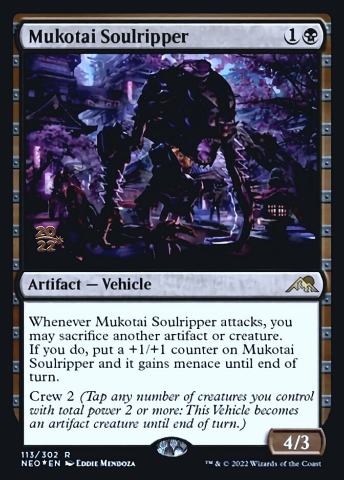 Mukotai Soulripper [Kamigawa: Neon Dynasty Prerelease Promos] | Good Games Cannington