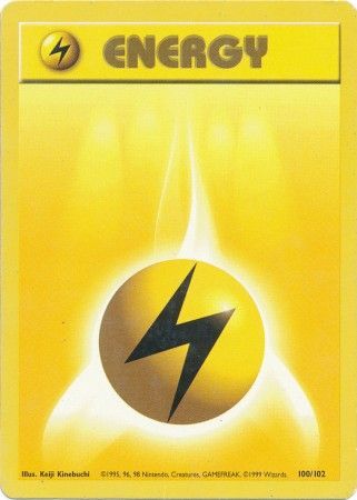 Lightning Energy (100/102) [Base Set Unlimited] | Good Games Cannington