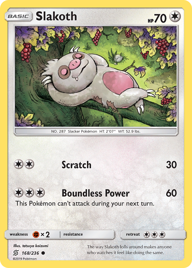 Slakoth (168/236) [Sun & Moon: Unified Minds] | Good Games Cannington