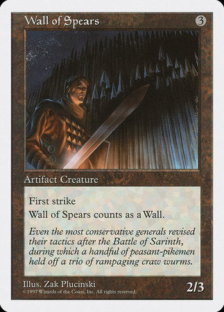 Wall of Spears [Fifth Edition] | Good Games Cannington