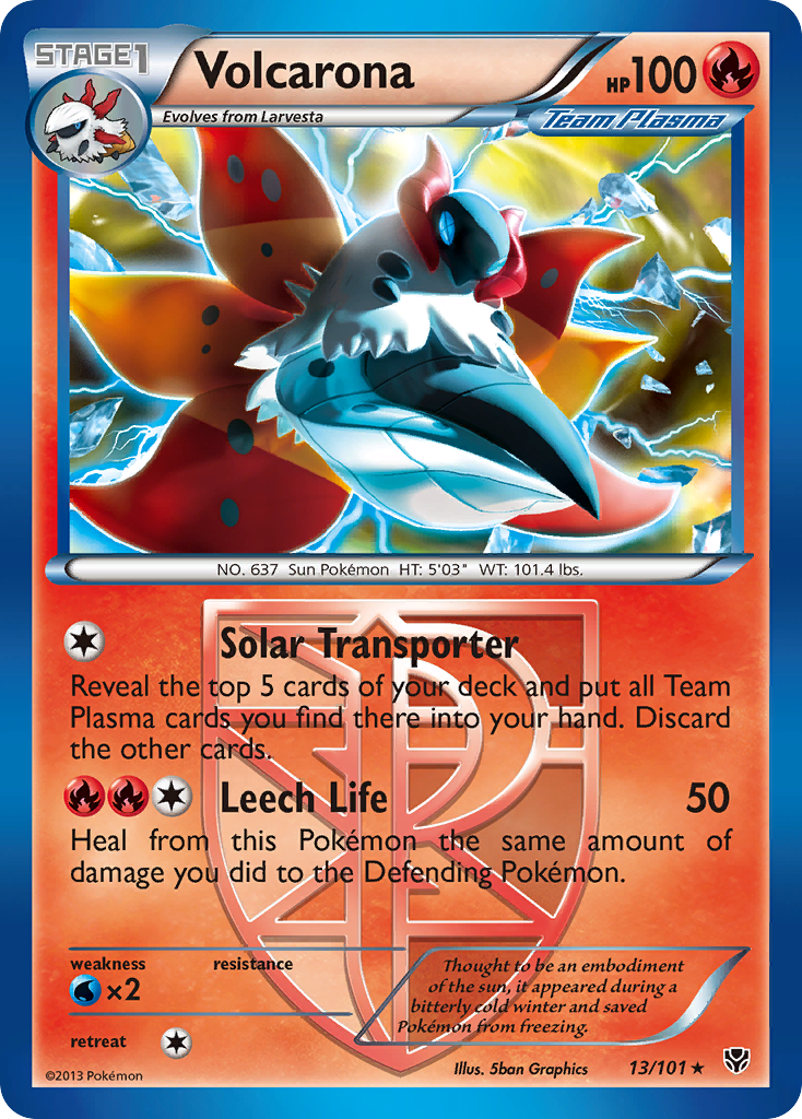 Volcarona (13/101) [Black & White: Plasma Blast] | Good Games Cannington