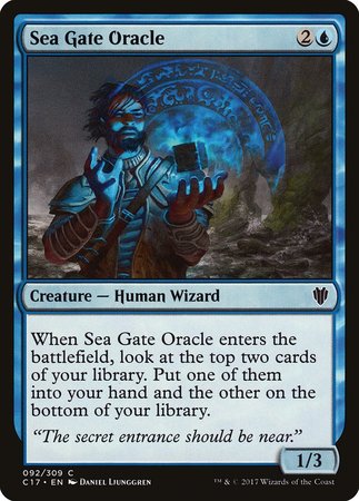 Sea Gate Oracle [Commander 2017] | Good Games Cannington
