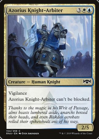 Azorius Knight-Arbiter [Ravnica Allegiance] | Good Games Cannington