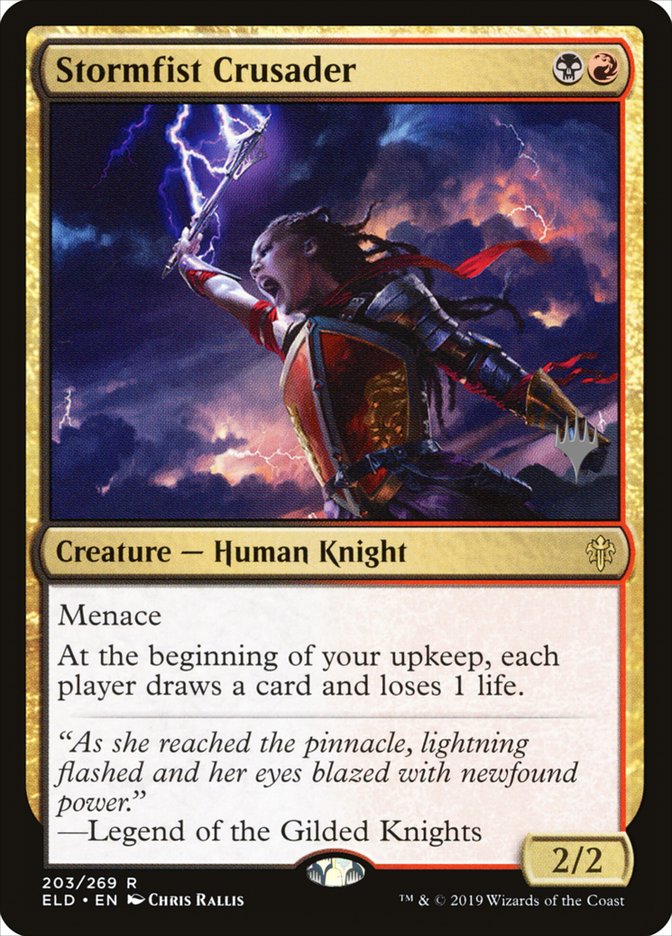 Stormfist Crusader (Promo Pack) [Throne of Eldraine Promos] | Good Games Cannington