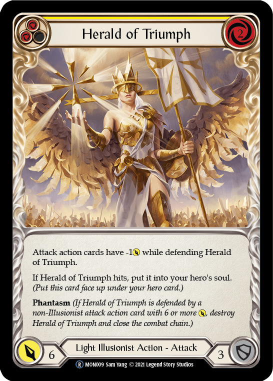 Herald of Triumph (Yellow) [U-MON009] Unlimited Normal | Good Games Cannington
