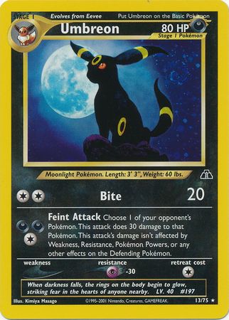 Umbreon (13/75) [Neo Discovery Unlimited] | Good Games Cannington