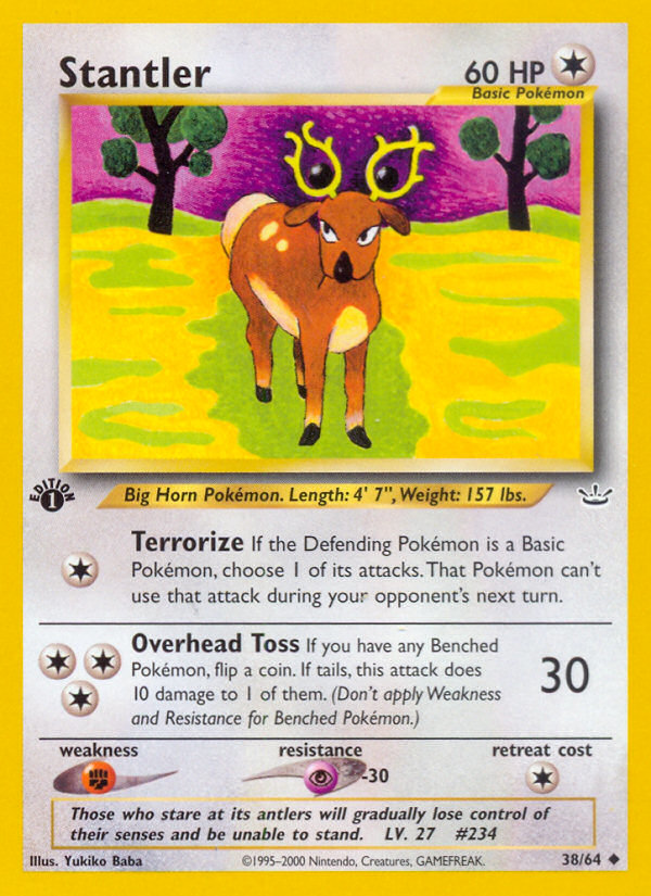Stantler (38/64) [Neo Revelation 1st Edition] | Good Games Cannington