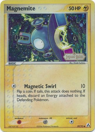Magnemite (59/92) (Stamped) [EX: Legend Maker] | Good Games Cannington