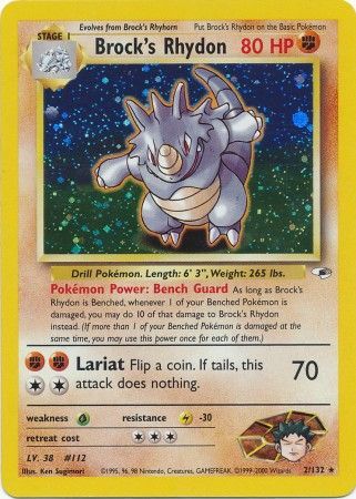 Brock's Rhydon (2/132) [Gym Heroes Unlimited] | Good Games Cannington