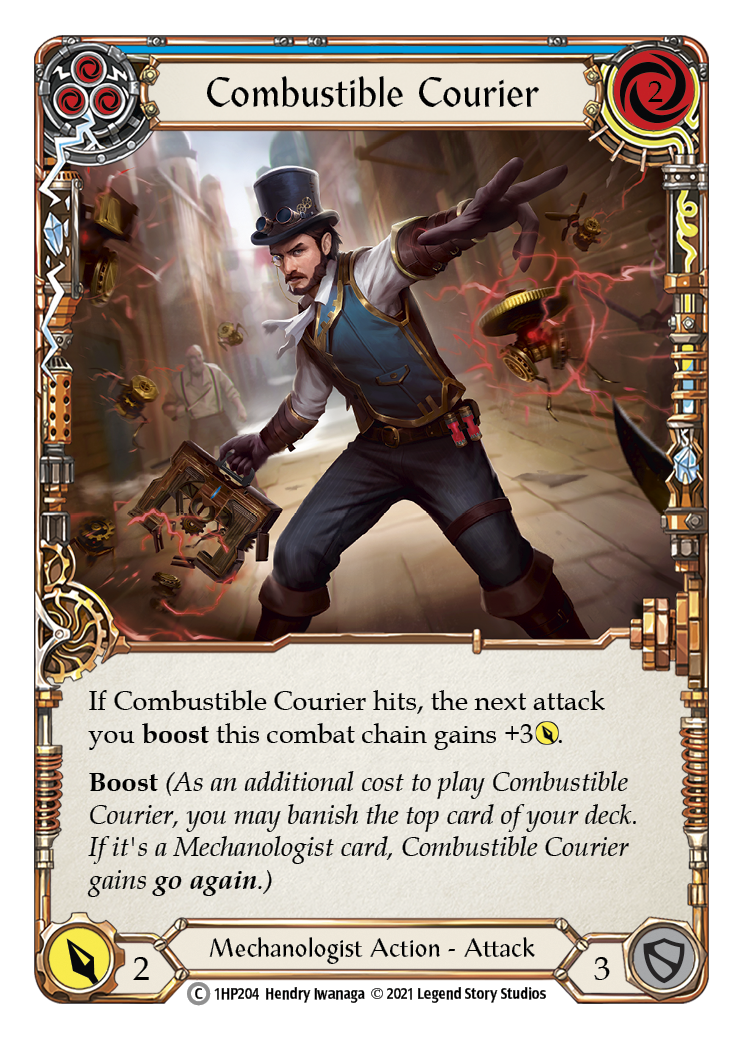 Combustible Courier (Blue) [1HP204] | Good Games Cannington