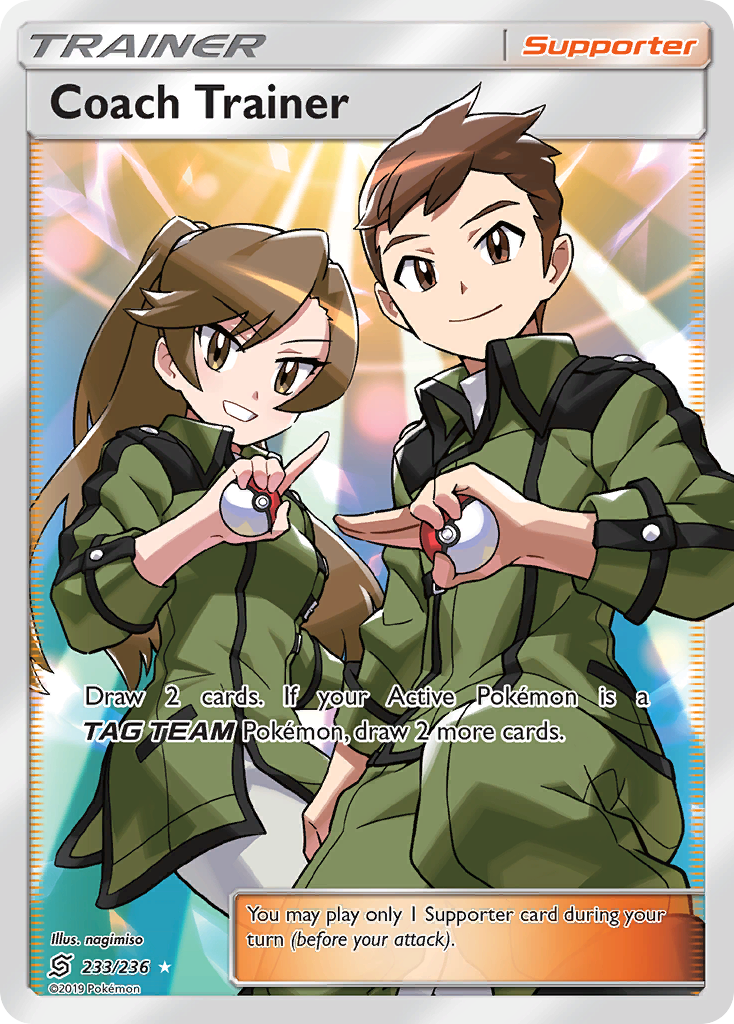 Coach Trainer (233/236) [Sun & Moon: Unified Minds] | Good Games Cannington