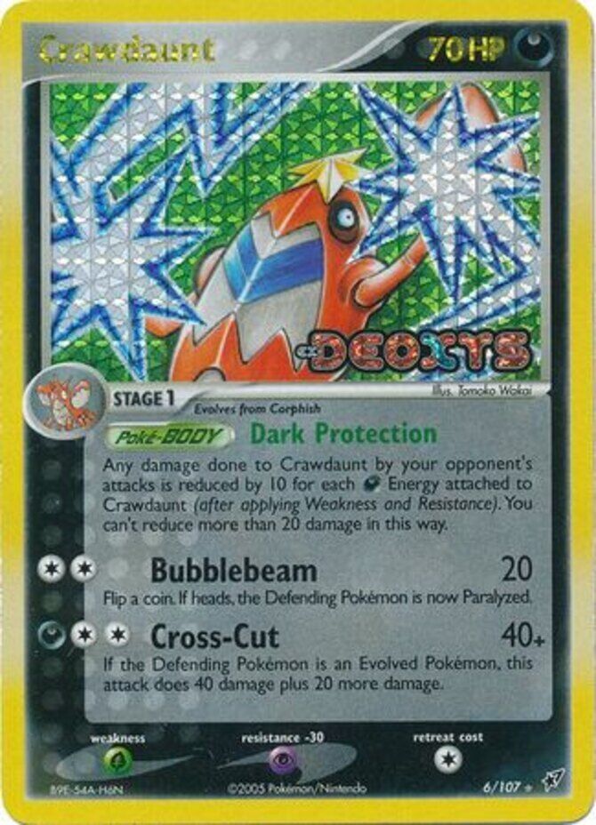 Crawdaunt (6/107) (Stamped) [EX: Deoxys] | Good Games Cannington