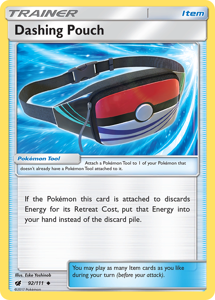 Dashing Pouch (92/111) [Sun & Moon: Crimson Invasion] | Good Games Cannington