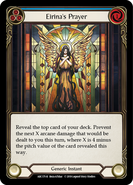 Eirina's Prayer (Blue) [ARC175-R] 1st Edition Rainbow Foil | Good Games Cannington