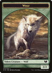 Wolf // Zombie Double-Sided Token [Commander 2015 Tokens] | Good Games Cannington