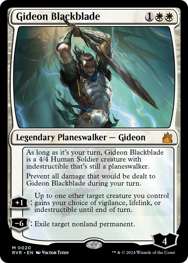 Gideon Blackblade [Ravnica Remastered] | Good Games Cannington