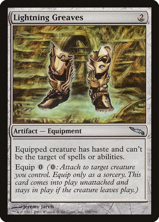 Lightning Greaves [Mirrodin] | Good Games Cannington