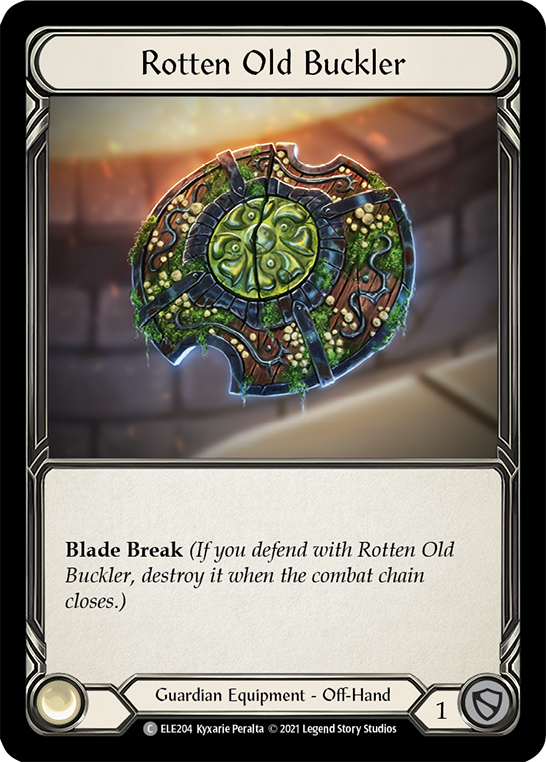 Rotten Old Buckler [ELE204] (Tales of Aria)  1st Edition Cold Foil | Good Games Cannington